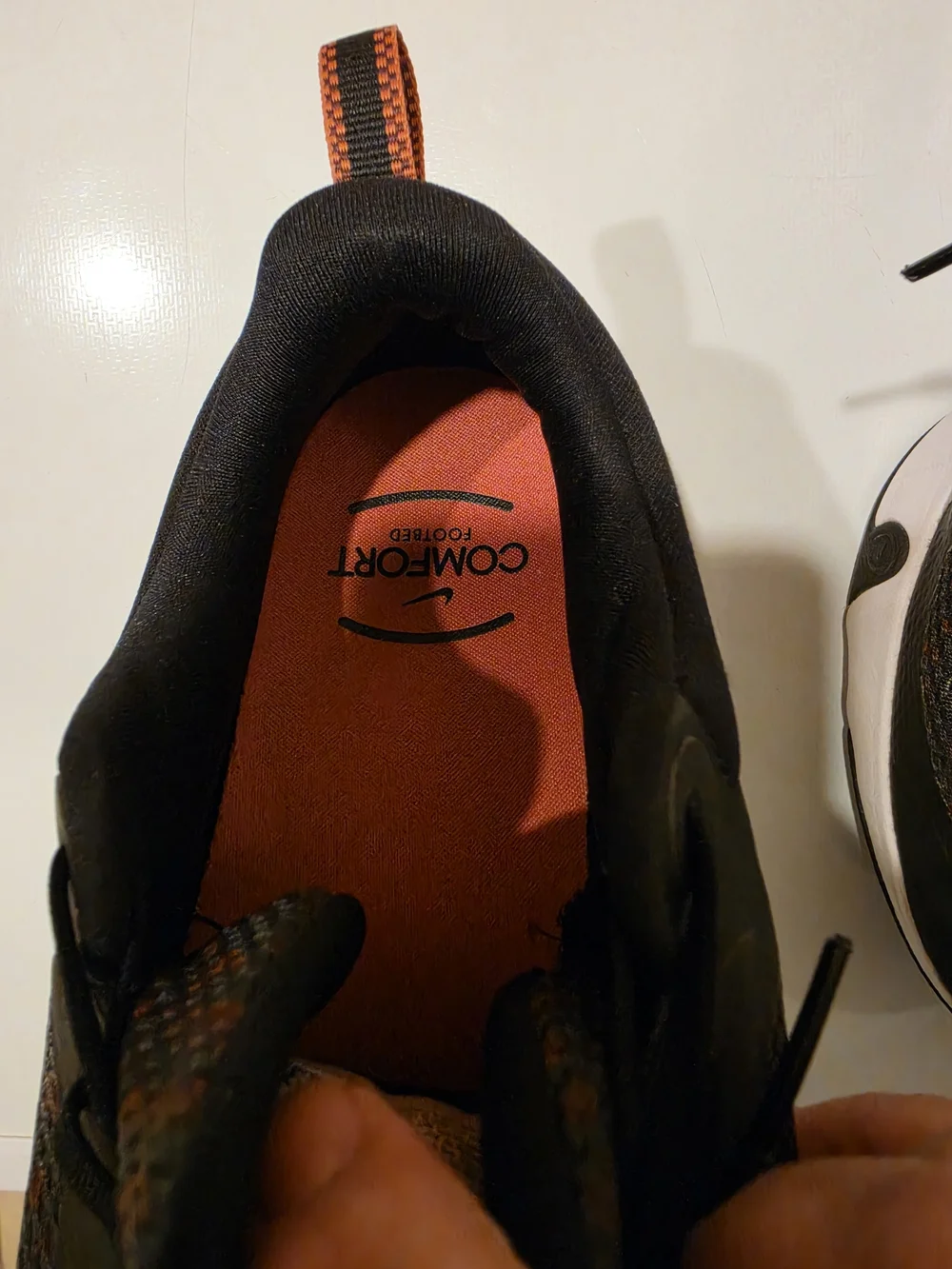 Nike WomensBlack and Pink Knit Running Shoes